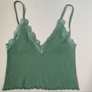 Green Lace Cami/Tank